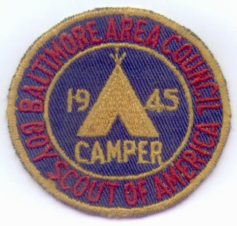 1945 Baltimore Area Council Camper