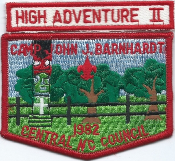 1982 Camp John J. Barnhardt - High Adventure II Rocker