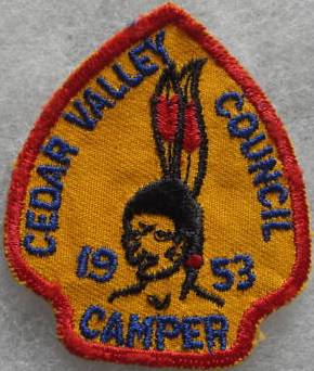 1953 Cedar Valley Council - Camper