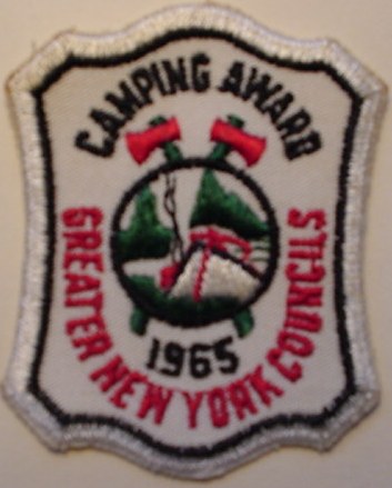 1965 Greater New York Councils - Camping Award
