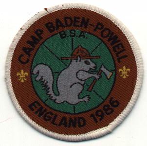 1986 Camp Baden-Powell England