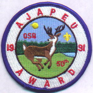 1991 Ockanickon Scout Resrvation - 50th - Ajapeu Award