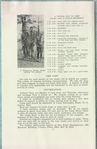 (17) 1922 Camp Burroughs - Booklet - Page 16