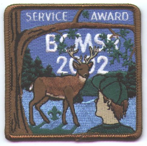 2002 Broad Creek Scout Reservation - Service Award