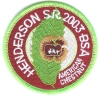 2003 Henderson Scout Reservation