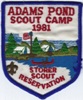 1981 Adams Pond Scout Camp