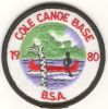 1980 Cole Canoe Base