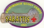 2001 Sabattis Scout Reservation