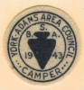 1943 York-Adams Area Council Camper