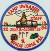 1984 Camp Uwharrie - Staff