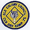 1975 Old Colony Council Camps - Cub