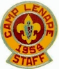 1954 Camp Lenape - Staff