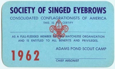 1962 Adams Pond Scout Camp - Card