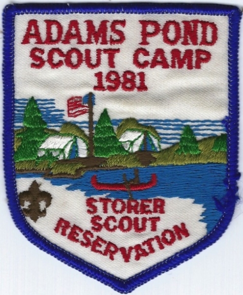 1981 Adams Pond Scout Camp