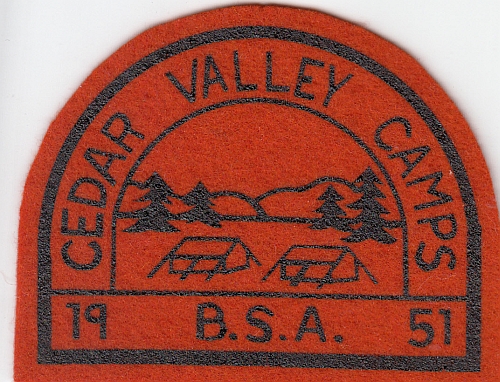 1951 Cedar Valley Council Camps