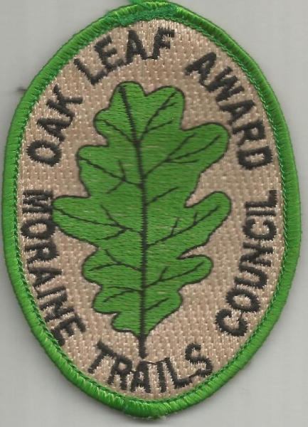 Camp Bucoco - Green Oak Leaf Award (Moraine Trails Council)