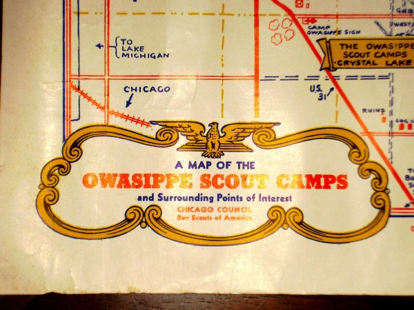 Owasippe Color Map 1950s a