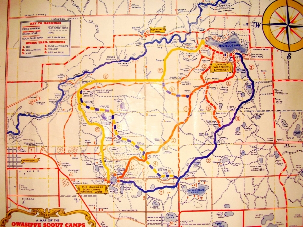 Owasippe Color Map 1950s d