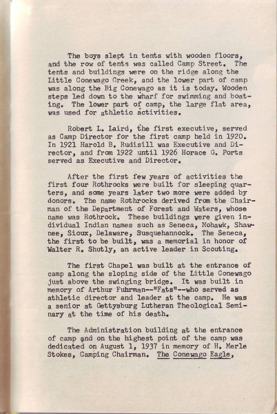 (6) Camp Conewago - 1919 - 1969