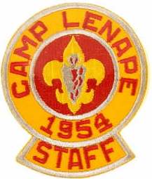 1954 Camp Lenape - Staff