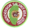 2003 Henderson Scout Reservation 2003 Henderson Scout Reservation