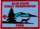 1986 Blue Ridge Scout Reservation 1986 Blue Ridge Scout Reservation