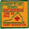 1984 Robert E. Lee Council Camp Dedication