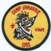 1985 Camp Uwharrie - Staff 1985 Camp Uwharrie - Staff