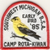 1985 Camp Rota-Kiwan - Early Bird 1985 Camp Rota-Kiwan - Early Bird