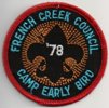 1978 French Creek Council Camps - Early Bird 1978 French Creek Council Camps - Early Bird