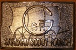 1975 Garland Scout Ranch - Pewter Buckle 1975 Garland Scout Ranch - Pewter Buckle