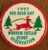 1997 Warren Cutler Scout Reservation - Red Deer Day Pin